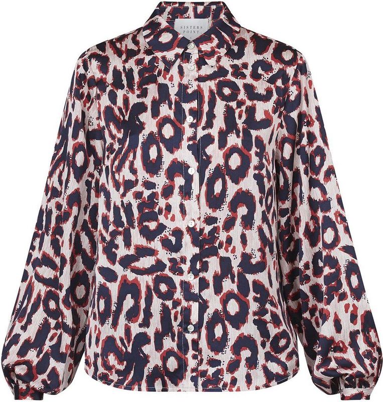 SisterS point Blouse Gada Sh50 18357 Red/leo Dames Maat - XS