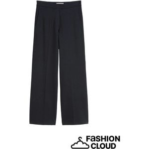 Marc O'Polo - Broek - Zwart - Jersey - Regular Fit - Mid Waist