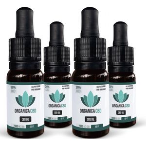 3 + 1 Free Organica CBD Oil 20 percent - 2000mg CBD - 10ml