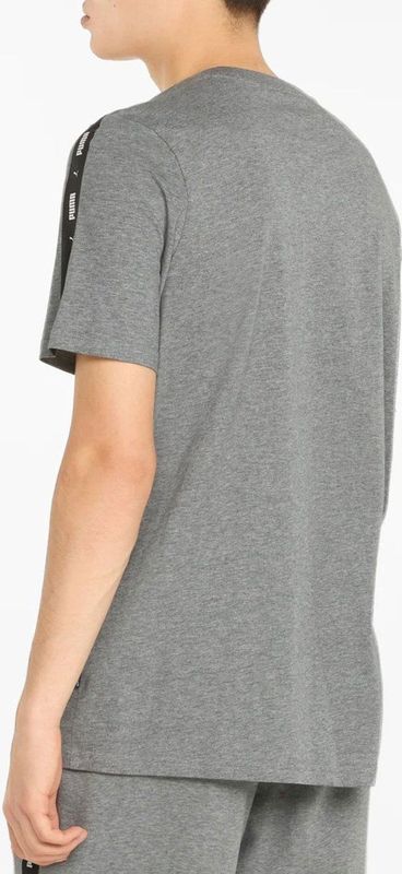 Puma Essential Tape Shirt - sportshirts - Grey - Mannen