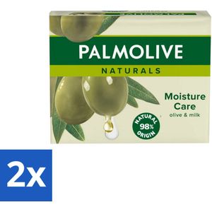 2 x Palmolive Tabletzeep Naturals Olijf Melk 4x 90 gr - Palmolive Zeep - Tabletzeep - Olijf & Melk - Natuurlijke Ingrediënten - Hydraterende Zeep