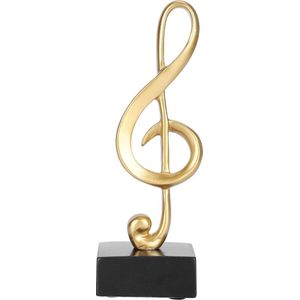 Muzieknoot Standbeeld Sculptuur Figuur Symbool Harsornamenten Decoratie voor Thuis Kantoor Bureau als Geschenk Souvenirs