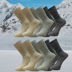 Noorse Wollen Sokken Wintersokken Alpaka Sokken 12 Pack