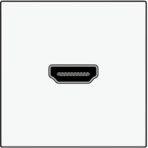 Niko centraalplaat HDMI-naar-HDMI aansluiting white (101-69417)