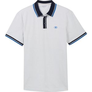 TOM TAILOR polo with detailed collar Heren Poloshirt - Maat XL