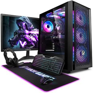 Vibox VIII-10 Complet Game PC • 24"" Monitor • Intel Core i9 12900KF 5,2 GHz • Nvidia RTX 3060 12 GB • 16 GB RAM • 1 TB NVMe SSD • Windows 11 • WiFi