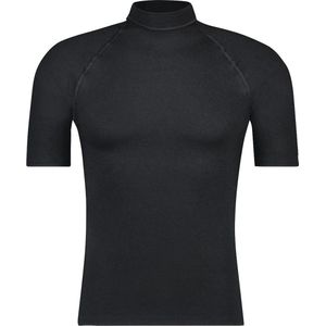RJ Bodywear Thermo thermoshirt (1-pack) - heren thermoshirt met opstaande boord - zwart - Maat: M