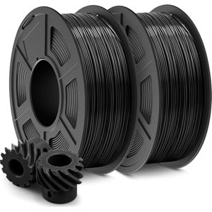 Eenvoudig 175 mm ABS-filament voor 3D-printers - lage temperatuurdruk - nauwkeurigheid +/- 002 mm - 2 kg - 2 verpakkingen