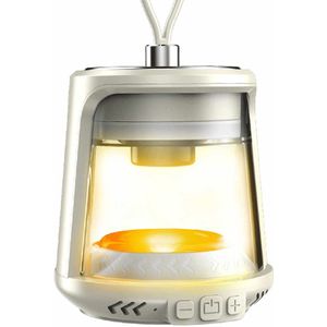 Meedeer Outdoor Bluetooth-luidspreker met licht-Draagbare Bluetooth Speaker-Portable speaker-outdoor luidspreker - outdoor zaklamp - waterdichte draadloze luidspreker voor terras, tuin, cadeau voor mannen en vrouwen - (Wit)