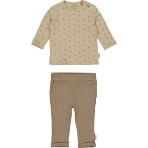 Levv baby jongens setje Shirt Jack en Broek Jessy Bruin maat 80