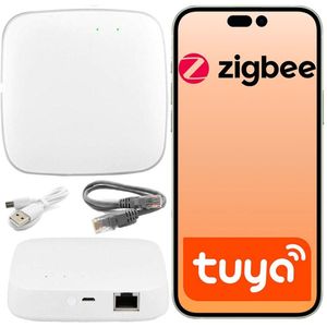 Tuya Zigbee 3.0 Gateway - Ethernet LAN RJ45 Centrale voor 128 Apparaten