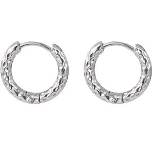Day&Eve by Go Dutch Label Oorringen met motief groot Silver E2212-1
