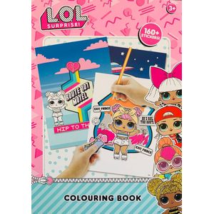 L.O.L. Surprise! kleurboek met stickers - Stickerboek - A4 - lol - L.O.L. Surprise - Knutselen meisjes - Knutselen voor kinderen - Kleurboek meisjes