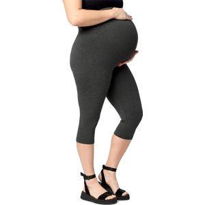 Merry Style Dames Grote Maten Leggings - Zwangerschapskleding - Capri - Viscose - MS-MS10-461-LE - Donkergrijs - 3XL