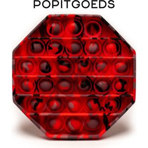 Pop It Fidget Toys - unieke Popits - Popitgoeds - Speelgoed - Gezien op TikTok - Diverse varianten - Leger Rood - Kerst Cadeau