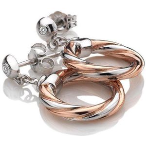 Hot Diamonds Oorbellen Breeze DE474 - Zilver - Zilver- en rosékleurig