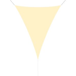 hanSe® Schaduwdoek Driehoek Gelijkbenig Waterafstotend 5x6x6 m Creme
