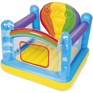 Professioneel Springkasteel – Opblaasbaar – Hoogwaardig Materiaal – Voor Kinderen – Max 60kg – 175x173x137 cm – Multicolor