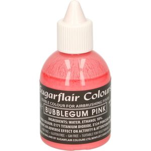 Sugarflair Airbrush Kleurstof - Voedingskleurstof - Kauwgom Roze - 60ml