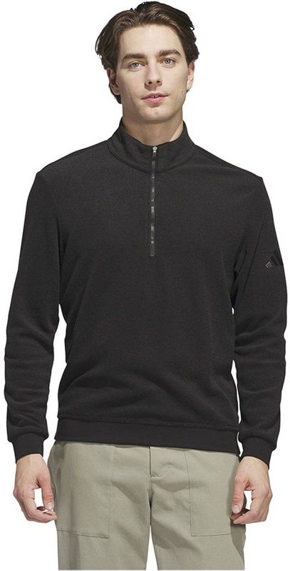 Adidas Ultimate365 Terry Cloth Sweatshirt Met Halve Rits Zwart L Man