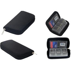 CHPN Hoesje voor SD-kaarten - Opberghoesje - 22 Kaartjes - Zwart