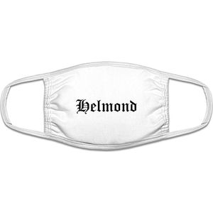 Helmond mondkapje | gezichtsmasker | bescherming | bedrukt | logo | Wit mondmasker van katoen, uitwasbaar & herbruikbaar. Geschikt voor OV