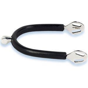 Stubben SEQ Sporen Knop Zilver/Zwart - 15 MM