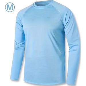 Nivard Rash Guard - Surf Shirt - Zwemkleding - UV Beschermende Kleding - Voor Zwemmen - Surfen - Duiken - Blauw - Maat M