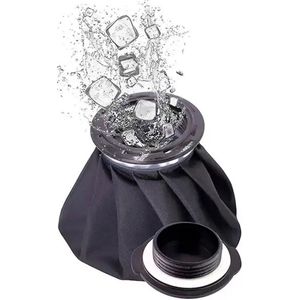 Repus - IJszak - Ice Pack - Pijnverlichting - Blessures - Pijn - Zwelling - 15CM - Zwart