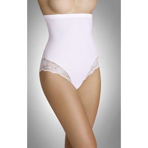 Eldar Vetina Taillevormer hoge tailleslip met kant wit XL