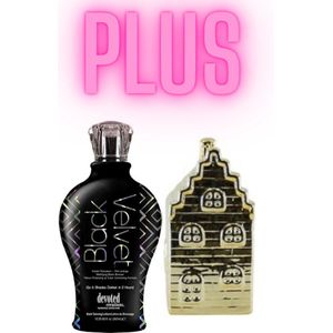 Devoted Creations Black Velvet 360 ml PLUS Gouden Spaarpot Huis 13 cm !