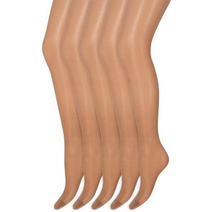 Matglans panty | 20 denier | Merk: Marianne | Maat: S t/m XXXL | Kleur: Dore | 5 Paar