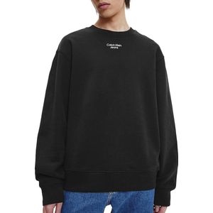 Calvin Klein Stacked Logo Crew Neck Truien & Vesten - Zwart