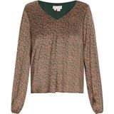 usha - Blouse - V-hals - Lange Mouwen - Bloemenprint