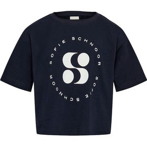 Sofie Schnoor Logo Shirt Dark Blue - Maat 176