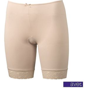 Avet dames boxershort lange pijp kant - microvezel - maat XXL - nude
