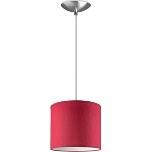 Home Sweet Home hanglamp Bling - verlichtingspendel Basic inclusief lampenkap - lampenkap 20/20/17cm - pendel lengte 100 cm - geschikt voor E27 LED lamp - rood