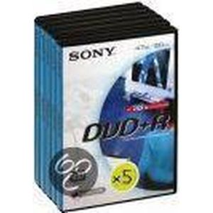 Sony DVD+R 4.7 GB 16X Video Box 5-Pack