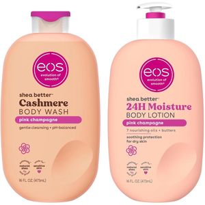 eos Pink Champagne Shea Better Body Lotion + Body Wash | Essentiële Persoonlijke Verzorgings Set