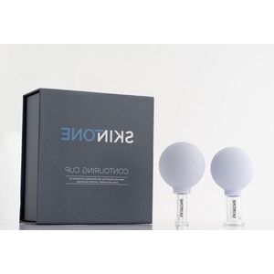 Cupping glazen met siliconen zuignap bal - weefselmassage - gezichtsmassageroller - gezichtscupping set voor het gezicht - siliconen beker voor cupping therapie.