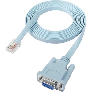 3m / 9.8FT DB9 naar RJ45 consolekabel - 9-pins vrouwelijke seriële poort RS232 naar RJ45-converter compatibel met Cisco-routerswitch (blauw)