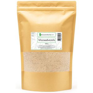 Natuurproduct Vlozaadvezels - 1 kilo - Premium Vezels voor Stoelgang & Glutenvrij Bakken - Puur & Non-GMO - Voordeelverpakking