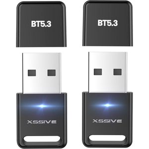 Xssive BTR02 - Bluetooth 5.3 Transmitter & Receiver - 2 Stuks - USB Bluetooth Adapter voor Audio