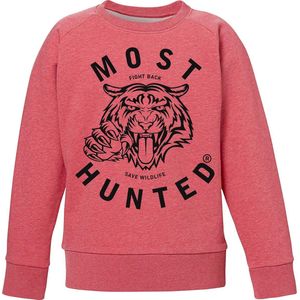 Most Hunted - kindersweater - tijger - cranberry zwart - maat 122/128cm