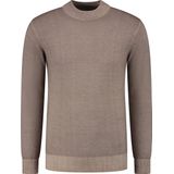 District Indigo Mockneck Pullover Merino/Stretch Brown