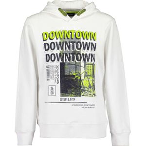 Blue Seven-Jongens sweater met capuchon-Wit