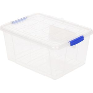 PlasticForte Opbergbox met deksel - 4 liter - transparant - kunststof