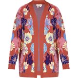 usha FESTIVAL - Gebreid Vest - Navy - Lichtblauw - Lichtgeel - Rood