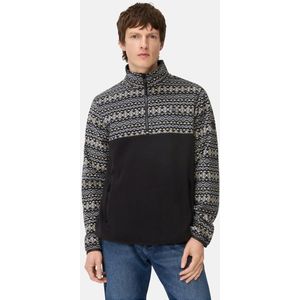 camel active Fleece troyer met ritszakken - Maat menswear-M - Marineblauw