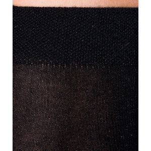 FALKE No. 1 Lurex dames kniekousen - zwart (black)